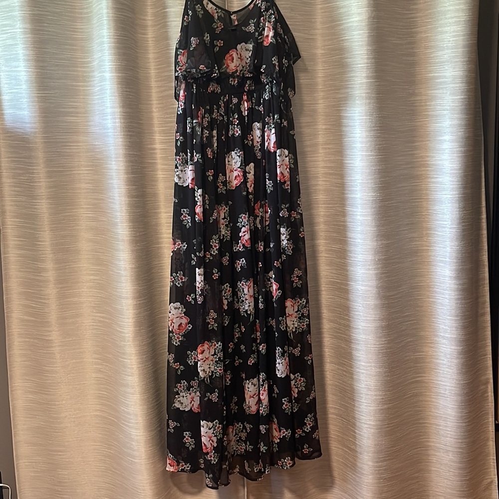Torrid Black Floral Dress